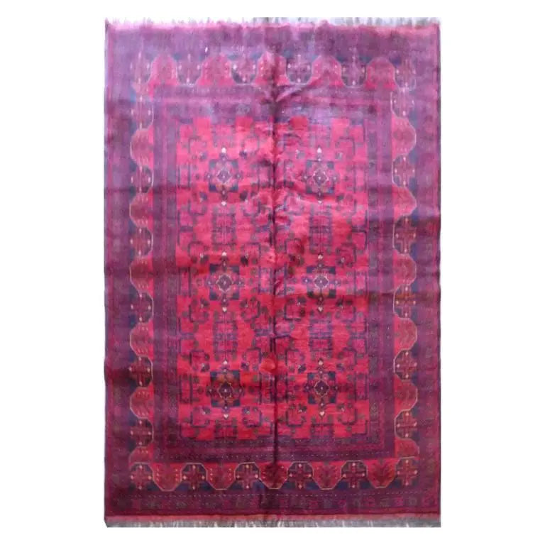 One Of The Kind Afghani Khotan Rug 9'5" x 7'0"